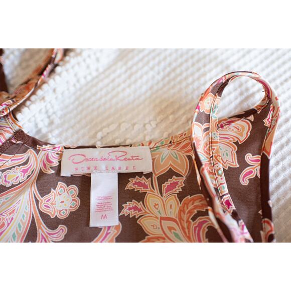 Vintage Oscar De La Renta Pink Label Y2K Slip Dress Satin M Fairy Grunge Pink - Picture 3 of 6